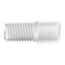 Idex® Flangeless Standard Knurl Male Nuts, 5/16-24 Flat-Bottom Connection