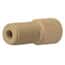 Idex® Flangeless Standard Knurl Male Nuts, 5/16-24 Flat-Bottom Connection