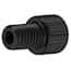 Idex® Flangeless Standard Knurl Male Nuts, M6 Flat-Bottom Connection for 1.8, 2.0, 3.0 mm and 1/8" OD Tubing