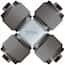 Idex® High-Pressure Tees and Crosses with 5/16-24 Coned Configuration