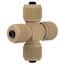 Idex® High-Pressure Tees and Crosses with 5/16-24 Coned Configuration