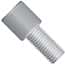 Idex® Super Flangeless™ Nuts, 1/4-28 Flat Bottom for 1/32" or 1/16" OD Tubing