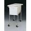 Rectangular Mobile Tubs with Lid, LDPE