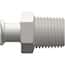 Value Plastics Female Luer Thread Style to NPT Adapter Fittings, Straight